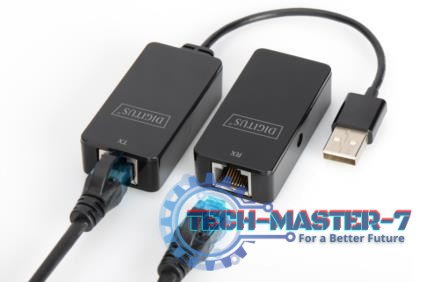 Przedłużacz/Extender USB 2.0 HighSpeed po skrętce Cat.5e/6 UTP, do 50m