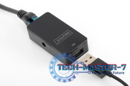Przedłużacz/Extender USB 2.0 HighSpeed po skrętce Cat.5e/6 UTP, do 50m Przedłużacz/Extender USB 2.0 HighSpeed po skrętce Cat.5e/6 UTP, do 50m