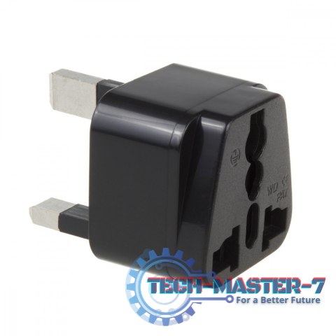 Adapter gniazdo EU na wtyk UK MCE154 Czarny