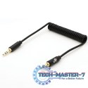 Kabel 3,5mm Mini Jack - 3,5mm Mini Jack M/M 1m spiralny
