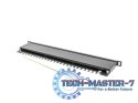 Patch Panel 24 Port 0.5U Kat.5E czarny ekranowany