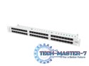 Patch Panel 48 Port 1U Kat.6 szary