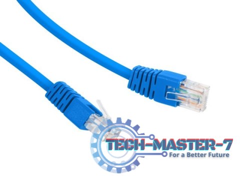 Patch cord Kat.6 UTP 0.5m niebieski