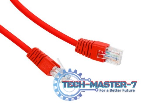 Patch cord Kat.6 UTP 2m czerwony