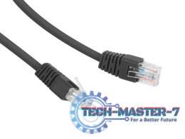 Patch cord Kat.6 UTP 3m czarny