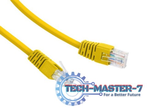 Patch cord Kat.6 UTP 3m żółty