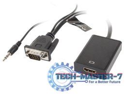 Adapter VGA(M) + Audio -> HDMI(Ż)
