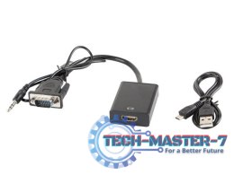 Adapter VGA(M) + Audio -> HDMI(Ż)