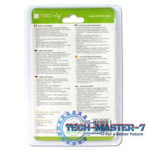 Czytnik USB 2.0 Kart / Smart Card biały Czytnik USB 2.0 Kart / Smart Card biały
