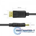 Kabel DisplayPort M/M, 3,0m; Y-C609BK