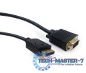Kabel DisplayPort VGA 1.8m czarny