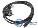 Kabel zasilający Laptop (MIKI) IEC 7/7 - IEC 320 C5 1.8M VDE czarny