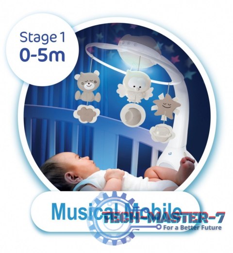 Muzyczna karuzelka 3w1 Infantino beżowa Muzyczna karuzelka 3w1 Infantino beżowa