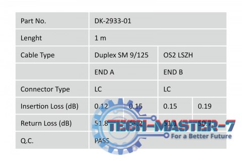 Patchcord FO SM 09/125 OS2 LC-LC duplex 1m Żółty Patchcord FO SM 09/125 OS2 LC-LC duplex 1m Żółty