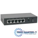 Switch Gigabit 5x10/100/1000 RJ45 PoE+ 1XPD 4xPSE 68W