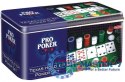 Zestaw 200 żetonów plus dwie talie po 55 kart Pro Poker Texas Holde'em puszka