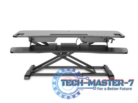 Ergonomiczna nakładka na biurko, powierzchnia robocza: 950x615x106-460mm, regulowana, czarna Ergonomiczna nakładka na biurko, powierzchnia robocza: 950x615x106-460mm, regulowana, czarna