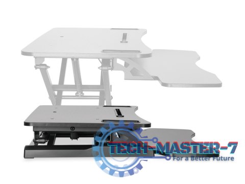 Ergonomiczna nakładka na biurko, powierzchnia robocza: 950x615x106-460mm, regulowana, czarna Ergonomiczna nakładka na biurko, powierzchnia robocza: 950x615x106-460mm, regulowana, czarna