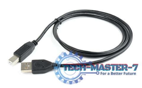 Kabel USB 2.0 AM-BM 1m/czarny Kabel USB 2.0 AM-BM 1m/czarny