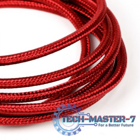 Kabel USB-USB C 1.5m rubinowy sznurek Kabel USB-USB C 1.5m rubinowy sznurek