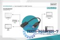 Kabel adapter DisplayPort z zatrzaskiem 1080p 60Hz FHD Typ DP/HDMI A M/Ż 0,2m Czarny