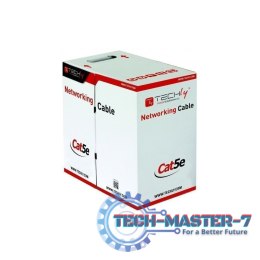 Kabel skrętka zewnętrzna F/UTP Cat5e 4x2 drut CCA 305m czarny