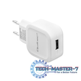 Ładowarka sieciowa 12W | 5V | 2.4A | USB | Biała