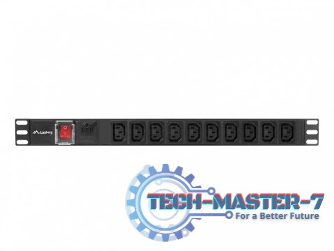Listwa zasilająca Rack PDU 19 cali 1U 10A 10X IEC C13 2m C14 czarna Listwa zasilająca Rack PDU 19 cali 1U 10A 10X IEC C13 2m C14 czarna
