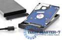 Obudowa zewnętrzna USB 2.0 na dysk SSD/HDD 2.5" SATA II, 9.5/7.5mm, aluminiowa