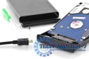 Obudowa zewnętrzna USB 2.0 na dysk SSD/HDD 2.5" SATA II, 9.5/7.5mm, aluminiowa