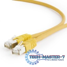 Patch cord Kat.6A S/FTP LSZHCU 0.25m żółty
