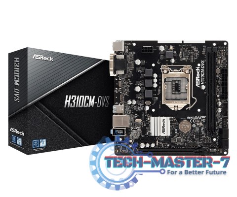 Płyta główna H310CM-DVS s1151 2DDR4 DVI/DSUB/USB3.1 uATX