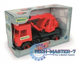 Dźwig czerwony 38 cm Middle Truck w kartonie
