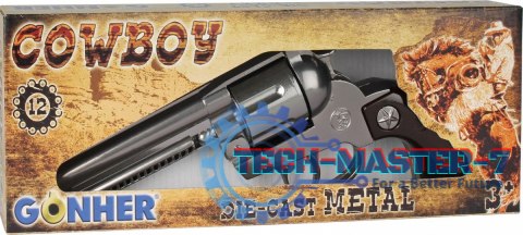 Gonher 121/0 Metalowy rewolwer kowbojski Gonher 121/0 Metalowy rewolwer kowbojski