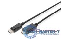 Kabel adapter DisplayPort 1.2 z zatrzaskiem 4K 60Hz UHD Typ DP/HDMI A M/M czarny 2m