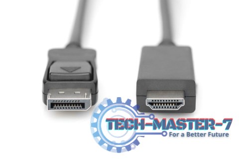 Kabel adapter DisplayPort 1.2 z zatrzaskiem 4K 60Hz UHD Typ DP/HDMI A M/M czarny 2m Kabel adapter DisplayPort 1.2 z zatrzaskiem 4K 60Hz UHD Typ DP/HDMI A M/M czarny 2m