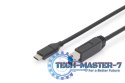 Kabel połączeniowy USB 3.0 SuperSpeed 5Gbps Typ USB C/B M/M Power Delivery czarny 1.8m