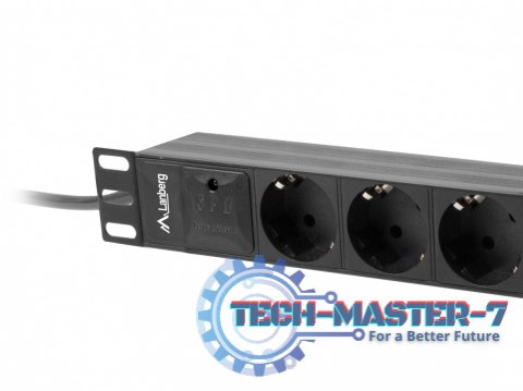 Listwa zasilająca Rack PDU 10 cali 1U 3x Schuko 2m 10A czarna C14 Listwa zasilająca Rack PDU 10 cali 1U 3x Schuko 2m 10A czarna C14