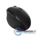 Radiowa mysz optyczna 2.4GHz 1600dpi czarna ergonomiczna