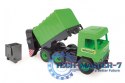 Śmieciarka zielona Middle Truck w kartonie