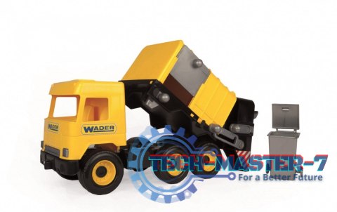 Śmieciarka żółta 42 cm Middle Truck w kartonie Śmieciarka żółta 42 cm Middle Truck w kartonie