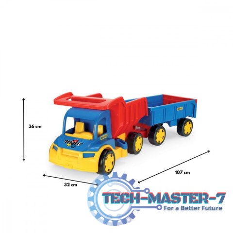 Wywrotka z przyczepą 107 cm Gigant Truck Wywrotka z przyczepą 107 cm Gigant Truck