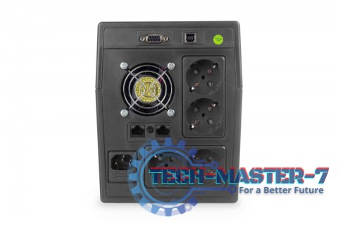 Zasilacz awaryjny UPS Line-Ineractive LCD, 1500VA/900W, 2x12V/9Ah, AVR, 4xSCHUKO, USB, RS232, RJ45 Zasilacz awaryjny UPS Line-Ineractive LCD, 1500VA/900W, 2x12V/9Ah, AVR, 4xSCHUKO, USB, RS232, RJ45