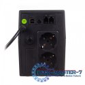 Zasilacz awaryjny UPS Line-Ineractive LED, 800VA/480W, 1x12V/9Ah, AVR, 2xSCHUKO, USB, RJ11
