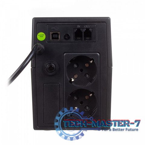 Zasilacz awaryjny UPS Line-Ineractive LED, 800VA/480W, 1x12V/9Ah, AVR, 2xSCHUKO, USB, RJ11 Zasilacz awaryjny UPS Line-Ineractive LED, 800VA/480W, 1x12V/9Ah, AVR, 2xSCHUKO, USB, RJ11
