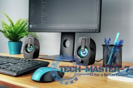 Głośniki GEMI RGB 2.0 czarne