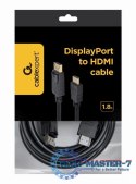 Kabel DisplayPort do HDMI 1.8m