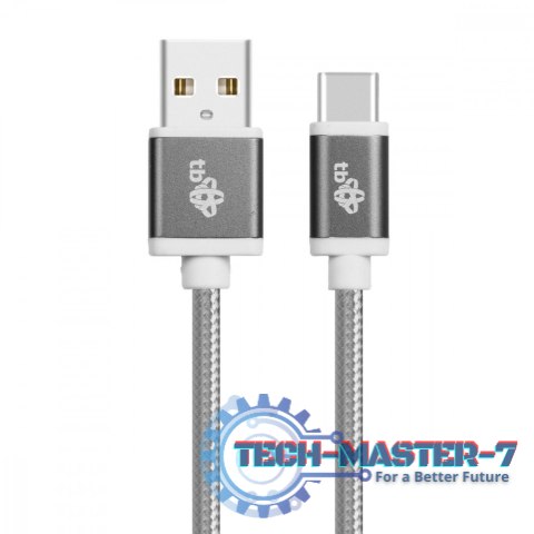 Kabel USB-USB C 1.5m szary sznurek Kabel USB-USB C 1.5m szary sznurek