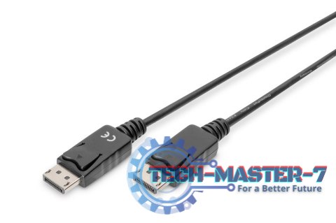 Kabel połączeniowy DisplayPort z zatrzaskami 1080p 60Hz FHD Typ DP/DP M/M czarny 2m