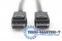 Kabel połączeniowy DisplayPort z zatrzaskami 8K 30Hz UHD Typ DP/DP M/M czarny 2m